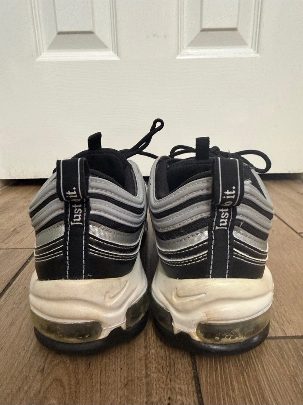 Nike Air Max 97 Men’s Sneakers In Gradient Black, Gray & Cream